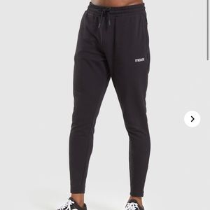 Gymshark Men’s Fit Tapered Joggers, Black, Medium